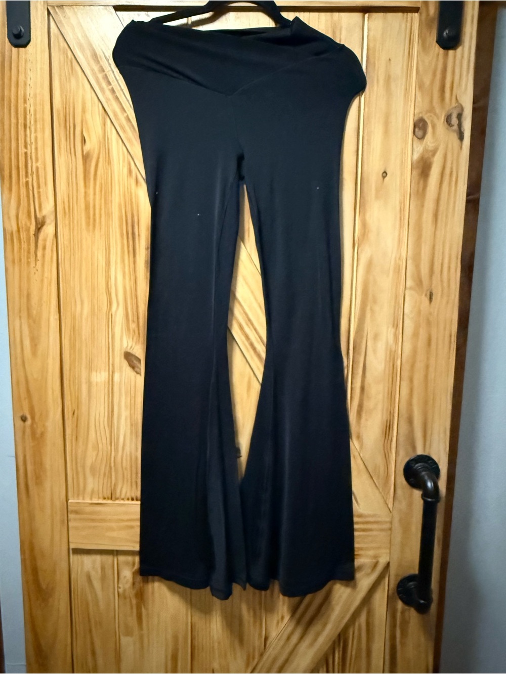 aerie Black High-Rise Wide-Leg Yoga Pants